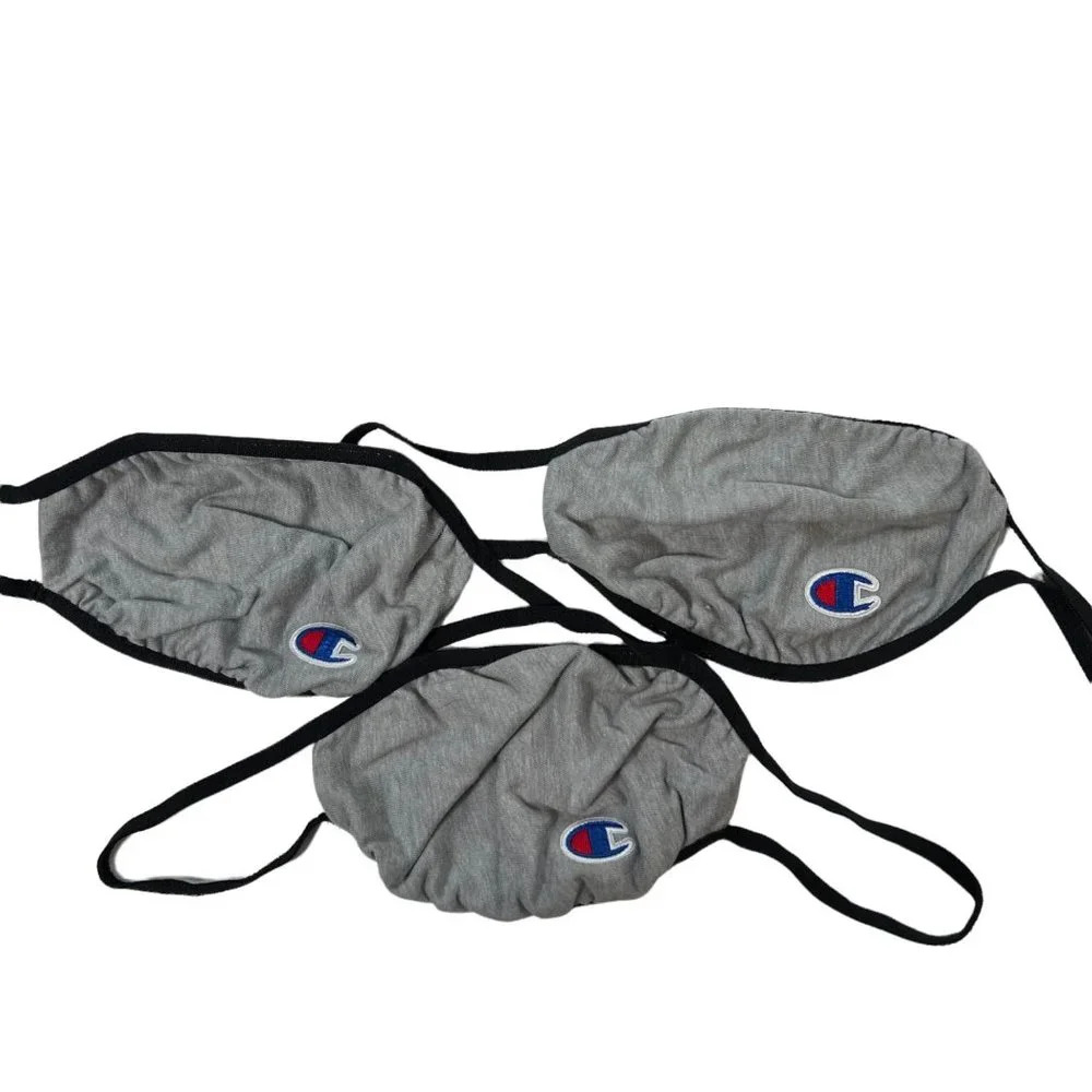 Champion 6‎ Adult Face Masks 2 Boxes Of 3 Concrete L/XL Reusable